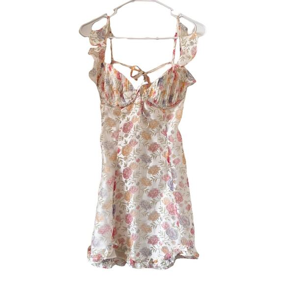 For Love & Lemons Rosie Floral Slip Dress Size S - Picture 2 of 12
